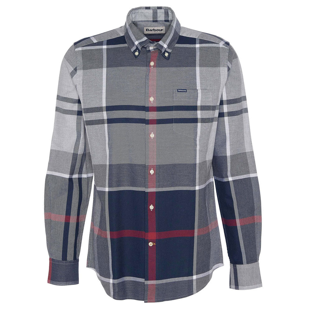 Barbour Dunoon Tailored Shirt Blue Granite