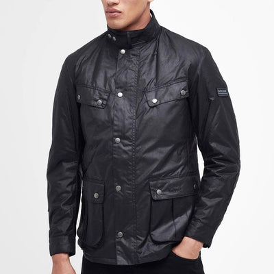 Barbour International Duke Waxed Jacket Black