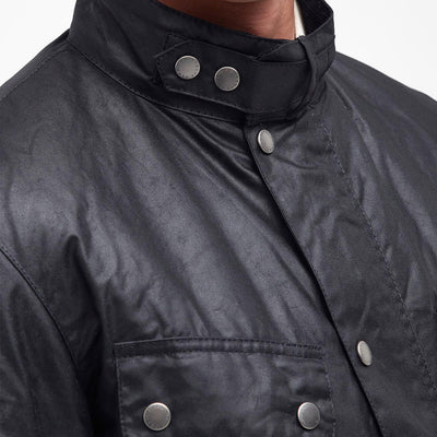 Barbour International Duke Waxed Jacket Black