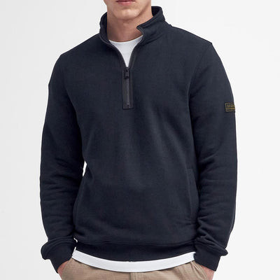 Barbour International Outline Half Zip Sweater Black