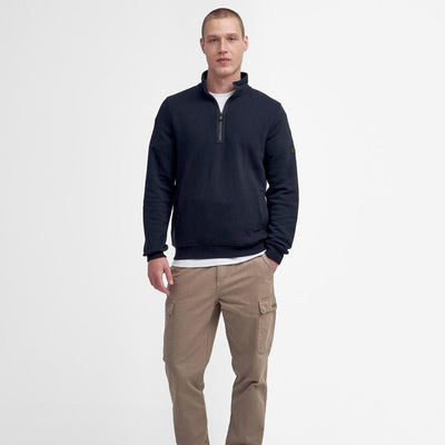 Barbour International Outline Half Zip Sweater Black