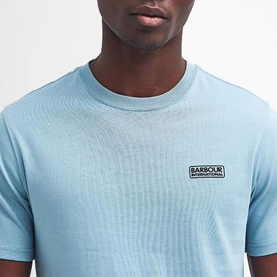 Barbour International Small Logo T-Shirt Concrete Blue