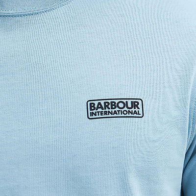 Barbour International Small Logo T-Shirt Concrete Blue