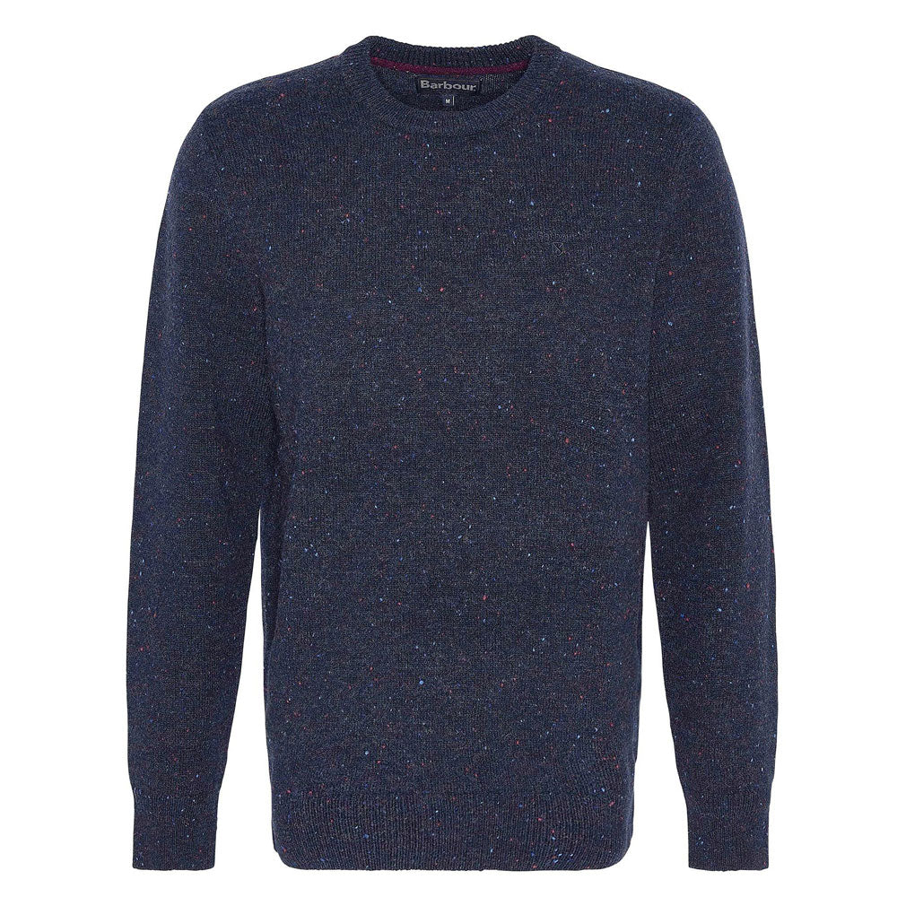 Barbour Tainsbury Wool Crew Neck Jumper Navy