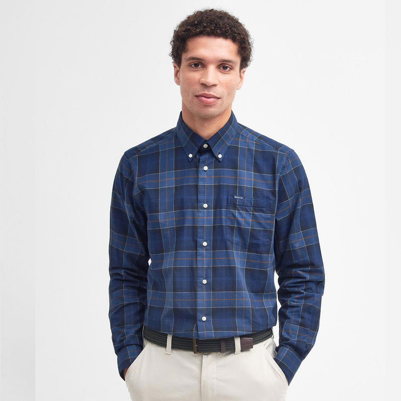 Barbour Wetheram Tailored Shirt Midnight Tartan