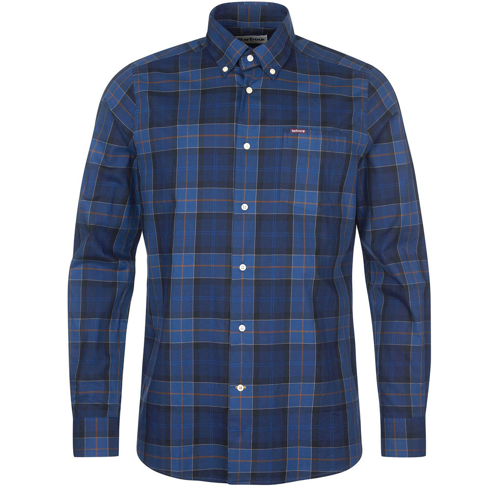 Barbour Wetheram Tailored Shirt Midnight Tartan