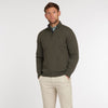 Barbour Cotton Half Zip Jumper Olive Marl