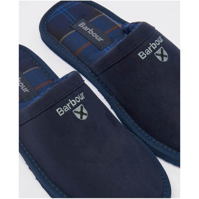 Barbour Mens Everitt Mule Slippers Navy