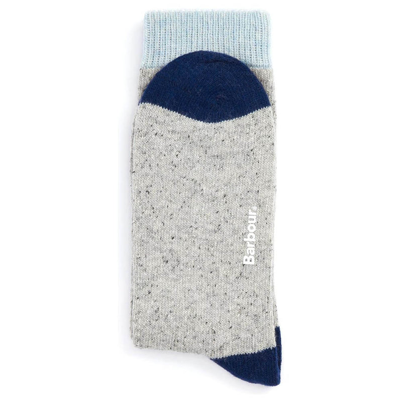 Barbour Mens Fairisle Socks 2 Pack Blue Granite Mix