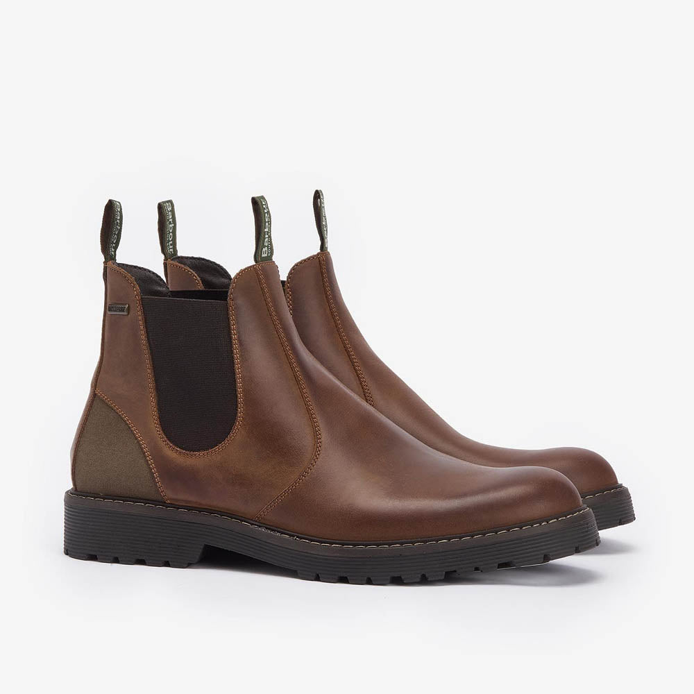 Barbour Patton Chelsea Boot Teak