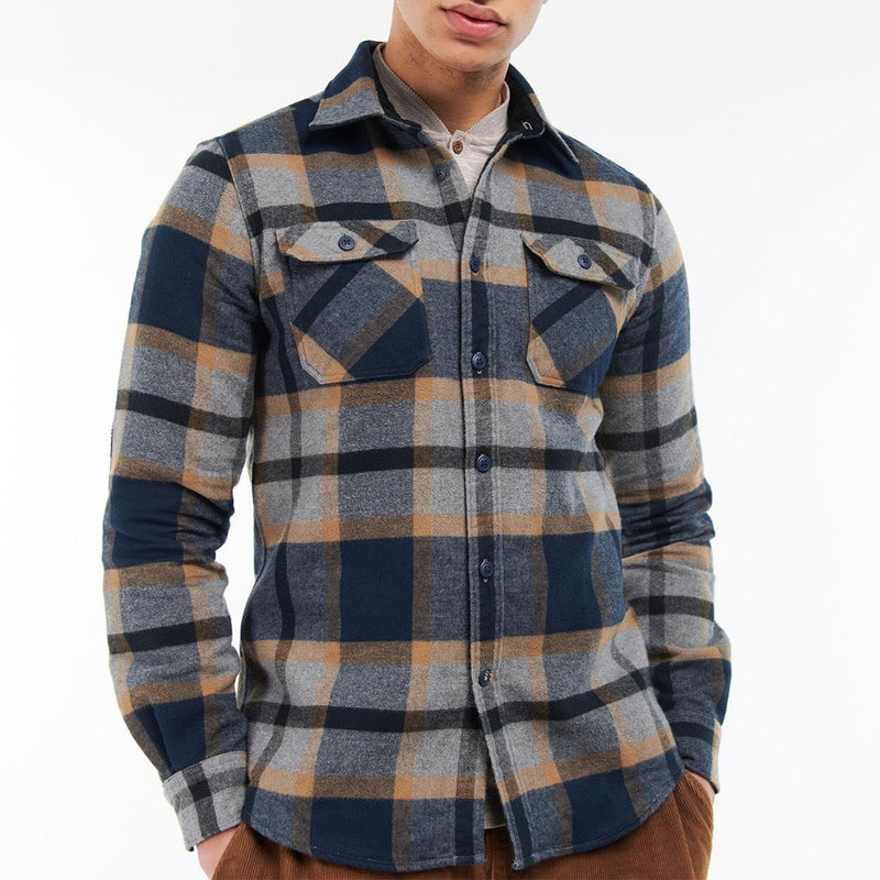 Barbour Rhobell Tailored Shirt Grey Marl