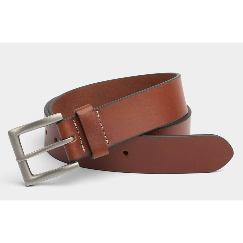 Charles Smith 40mm Real Leather Belt Tan / Silver 30024