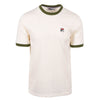 Fila Vintage Marconi Essential Ringer T-Shirt Gardenia / Chive