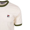 Fila Vintage Marconi Essential Ringer T-Shirt Gardenia / Chive