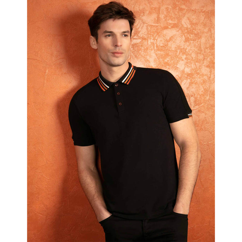 Mish Mash Finn Short Sleeve Polo Shirt Black