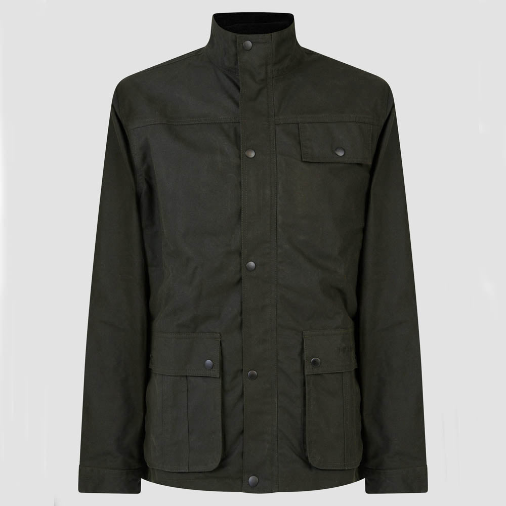 Mish Mash Utilis Wax Jacket Olive