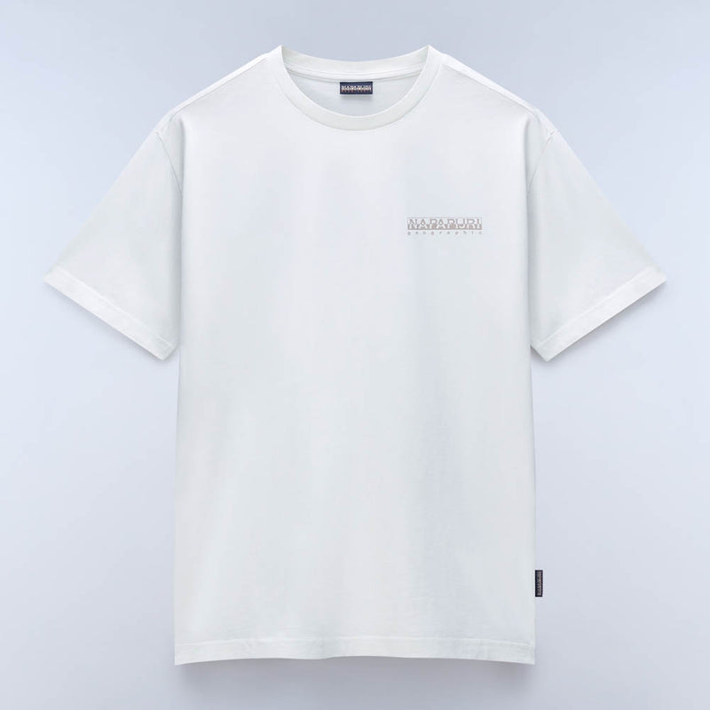 Napapijri Albula Short Sleeve T-Shirt White Heron