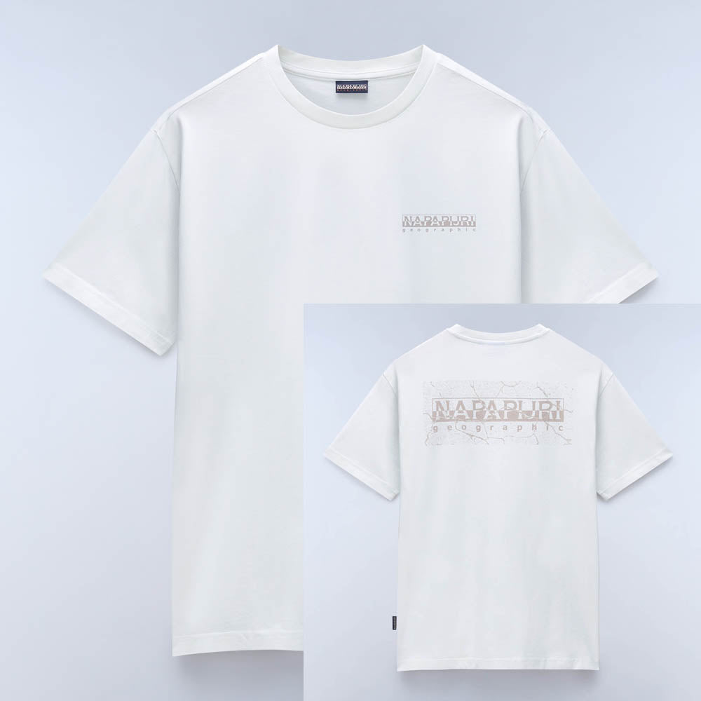 Napapijri Albula Short Sleeve T-Shirt White Heron