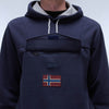 Napapijri Burgee Winter 3 Logo Hoodie Blue Marine