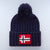 Napapijri Semiury 5 Bobble Beanie Hat Blue Marine