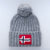 Napapijri Semiury 5 Bobble Beanie Hat Medium Grey Marl