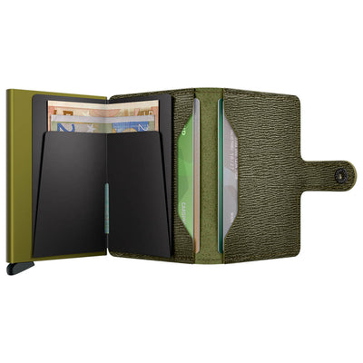 Secrid Miniwallet Crisple Kelp Green Leather Wallet