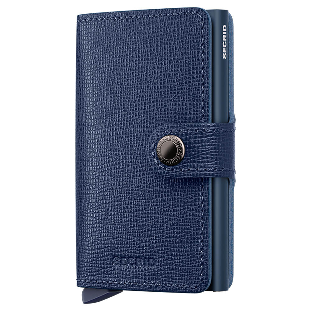 Secrid Miniwallet Crisple Navy Leather Wallet