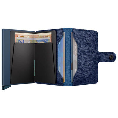 Secrid Miniwallet Crisple Navy Leather Wallet