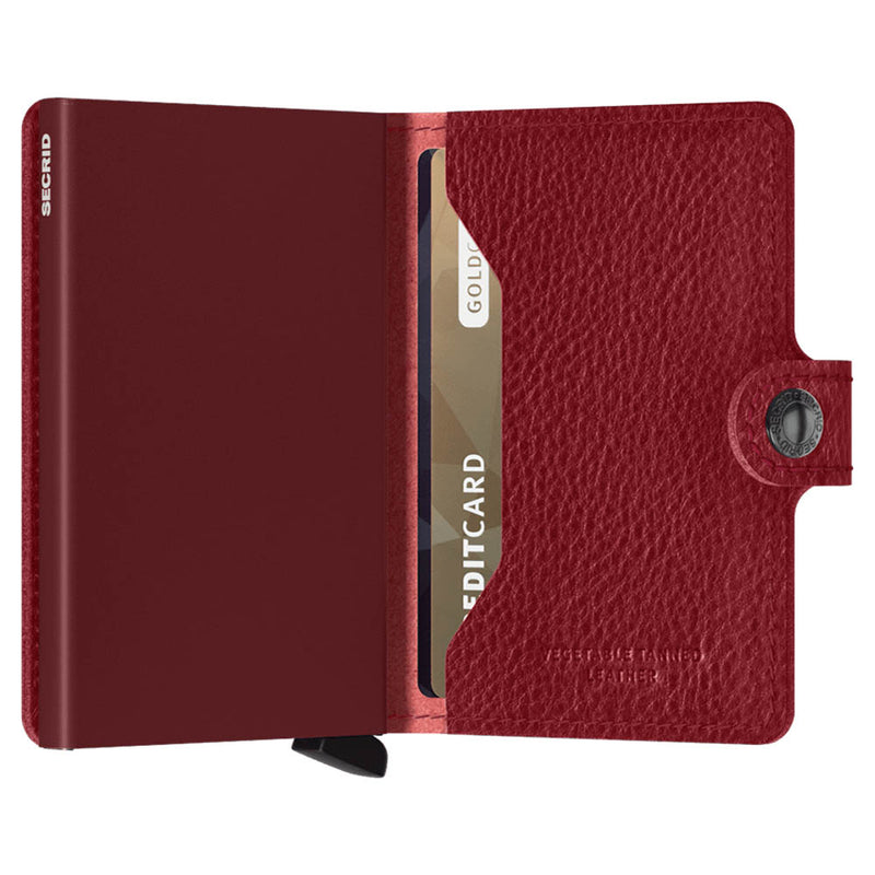 Secrid Miniwallet Veg Leather Wallet Rosso Bordeaux