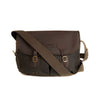 Barbour Wax Cotton and Leather Tarras Bag Olive