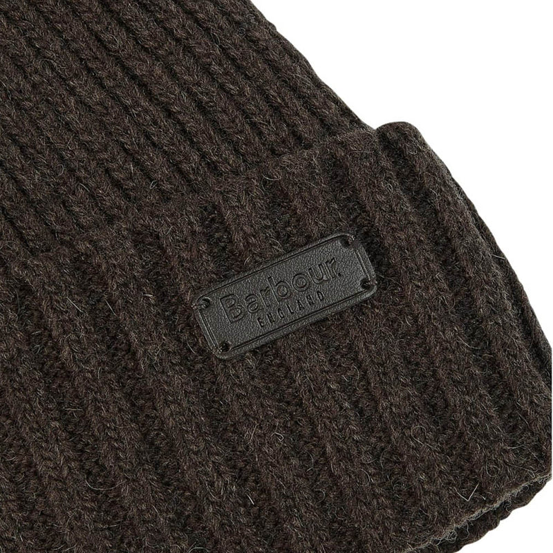 Barbour Mens Carlton Beanie Mid Brown