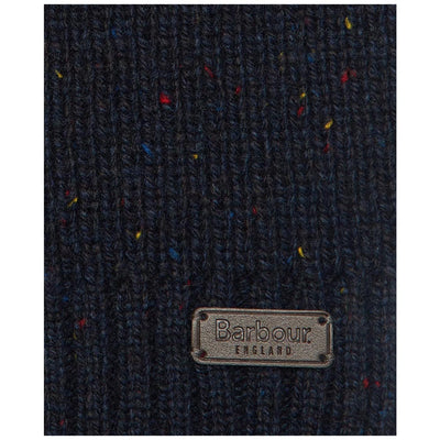 Barbour Men's Carlton Fleck Beanie & Scarf Gift Set Navy