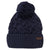 Barbour Gainford Cable Bobble Beanie Navy