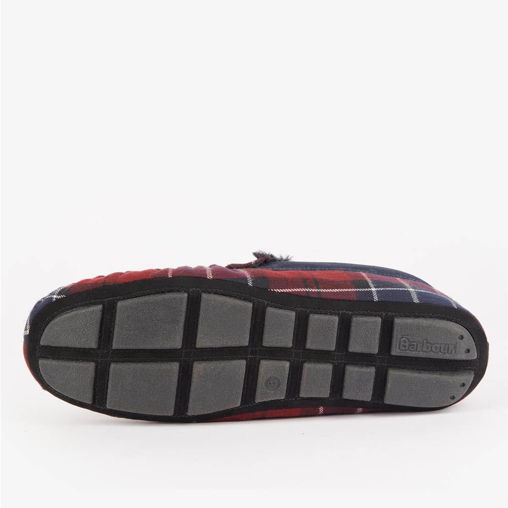 Barbour slippers top mens red